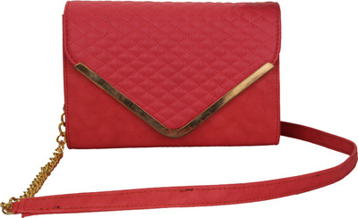 

Do Bhai Women Evening/Party Red PU Sling Bag
