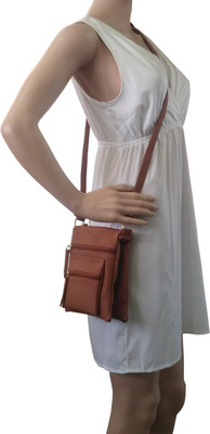

Toteteca Women Casual Tan PU Sling Bag
