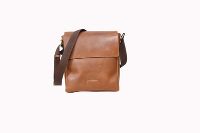 Pellezari Men Casual Tan Genuine Leather Sling Bag