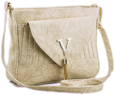 

Voaka Women Casual Beige PU Sling Bag