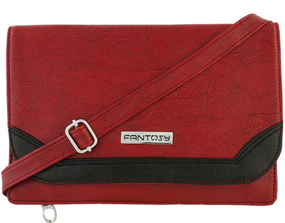 

Fantosy Women Casual Maroon PU Shoulder Bag