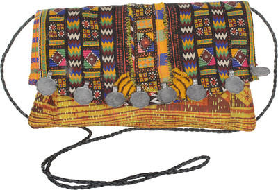 

Jewel Fab Art Women Casual Multicolor Cotton Sling Bag