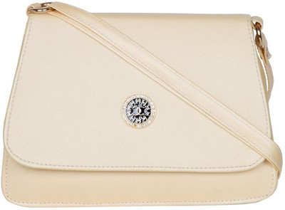 

MTE Girls Casual White Leatherette Sling Bag