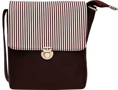 

Hawai Women Casual Brown PU Sling Bag
