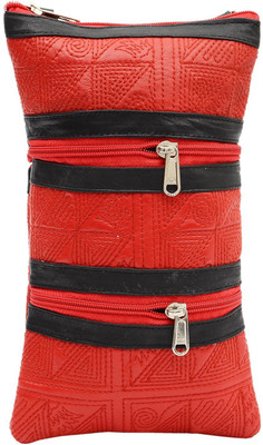 

Bagaholics Men & Women Casual Red PU Sling Bag