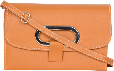

MTE Girls Casual Yellow Leatherette Sling Bag