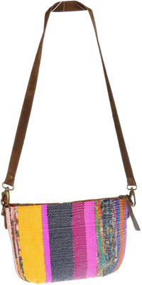 

Mankha Women Evening/Party Multicolor Canvas Sling Bag