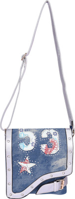 

Aquila Women Casual Blue Denim Sling Bag