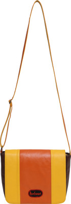 

Anekaant Women Casual Brown, Yellow, Orange PU Sling Bag, Brown;orange;yellow
