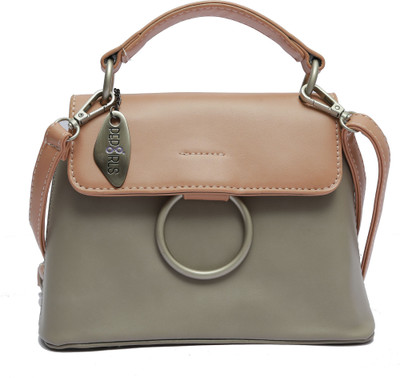 

Pepgirls Girls Casual Pink Leatherette Sling Bag