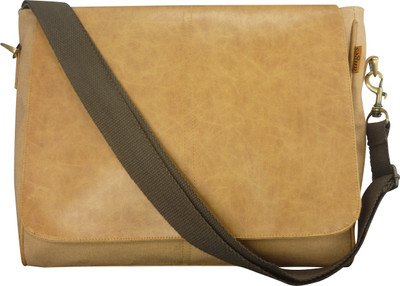 

Angesbags Men Tan Canvas Sling Bag