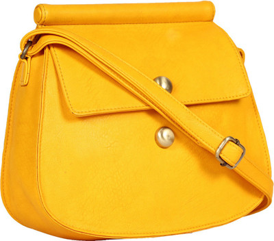

Tomas Women Casual Yellow Leatherette Sling Bag