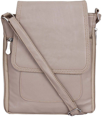 

MAEVA Women Casual White Rexine Sling Bag