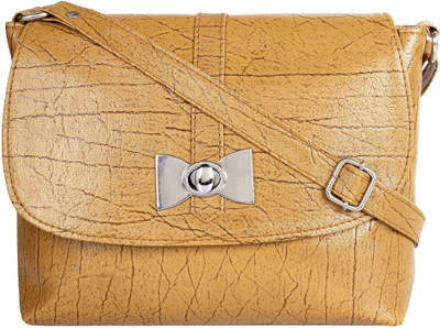

Ayeshu Women Casual Yellow PU Sling Bag