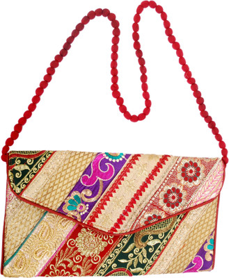 

Craftsman Enterprises Girls Casual Multicolor Cotton Sling Bag