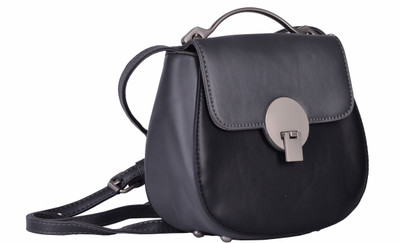

Peaubella Women Casual Black, Grey Leatherette Sling Bag