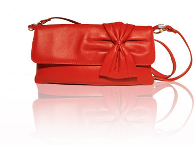 

La Roma Women Casual Red Genuine Leather Sling Bag