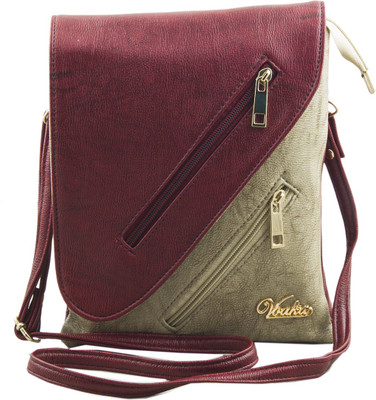 

Voaka Women Casual Tan, Beige PU Sling Bag, Beige;tan