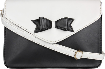 

Mastani Women Casual Black PU Sling Bag