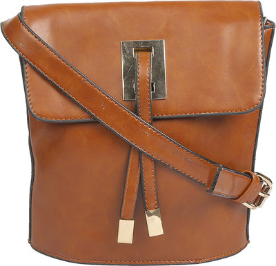 Legal Bribe Women Casual Brown PU Sling Bag