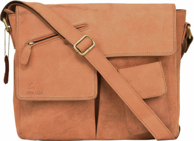 

Leaderachi Men & Women Casual, Formal, Sports Brown Genuine Leather Sling Bag