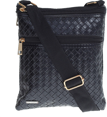 

Lino Perros Women Casual Black PU Sling Bag