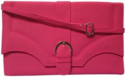 

MTE Women Casual Pink PU Sling Bag