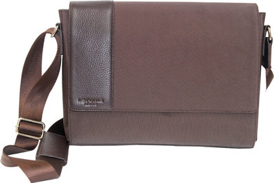 

La Roma Men Formal Brown Genuine Leather Messenger Bag