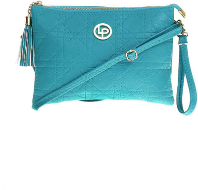 

Lino Perros Women Blue Leatherette Sling Bag