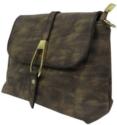 

Deepsum Girls Casual Green Rexine Sling Bag
