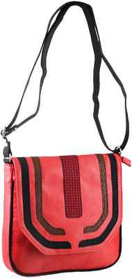 

Metro Girls Casual Pink PU Sling Bag