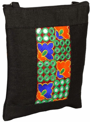 

Jute Tree Girls Casual Black Jute Sling Bag