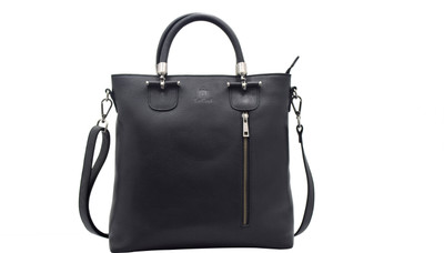 

Le Craf Women Formal Black Genuine Leather Tote