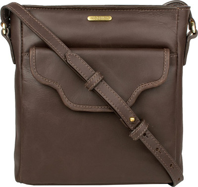 Hidesign Women Brown Genuine Leather Sling Bag available at flipkart for Rs.3496