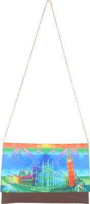 

Arti Girls Evening/Party Multicolor Genuine Leather Sling Bag