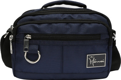 

Hawai Men & Women Formal Blue Polyester Sling Bag