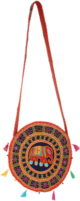 

Rajrang Women Casual Blue Cotton Sling Bag