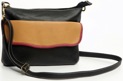 

Bagsy Malone Women Casual Black PU Sling Bag