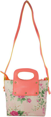 

Heels & Handles Women Casual Orange Leatherette Sling Bag
