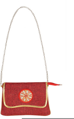 

Ratash.com Women Casual Maroon Jute Shoulder Bag