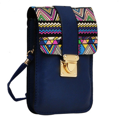 

Hawai Women Evening/Party Blue PU Sling Bag