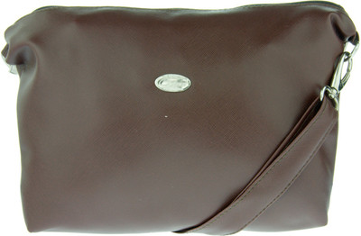 

JG Shoppe Women Casual Brown Polyester Sling Bag