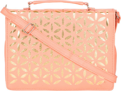 

MTE Girls Casual Orange Leatherette Sling Bag