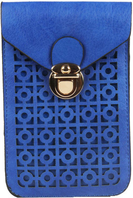 

Harp Women Casual Blue Leatherette Sling Bag