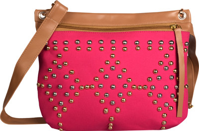 

Kanvas Katha Women Casual Pink Canvas Sling Bag