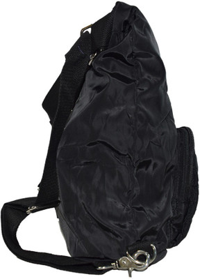 

Cropp Women Casual Black Nylon Sling Bag