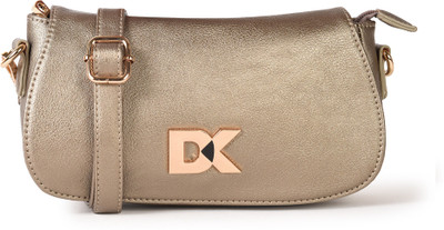 

Diana Korr Women Casual Gold PU Sling Bag