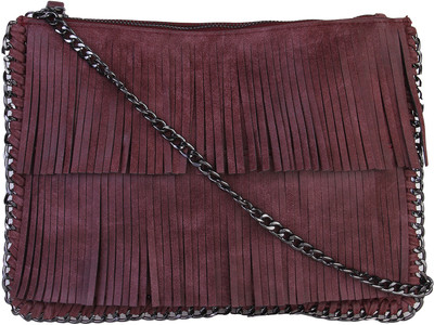 

Lino Perros Women Red Leatherette Sling Bag