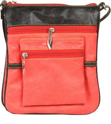 

Miss Sunshine Women Casual Red PU Sling Bag