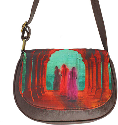 

The Ringmaster Women Casual Brown PU Sling Bag